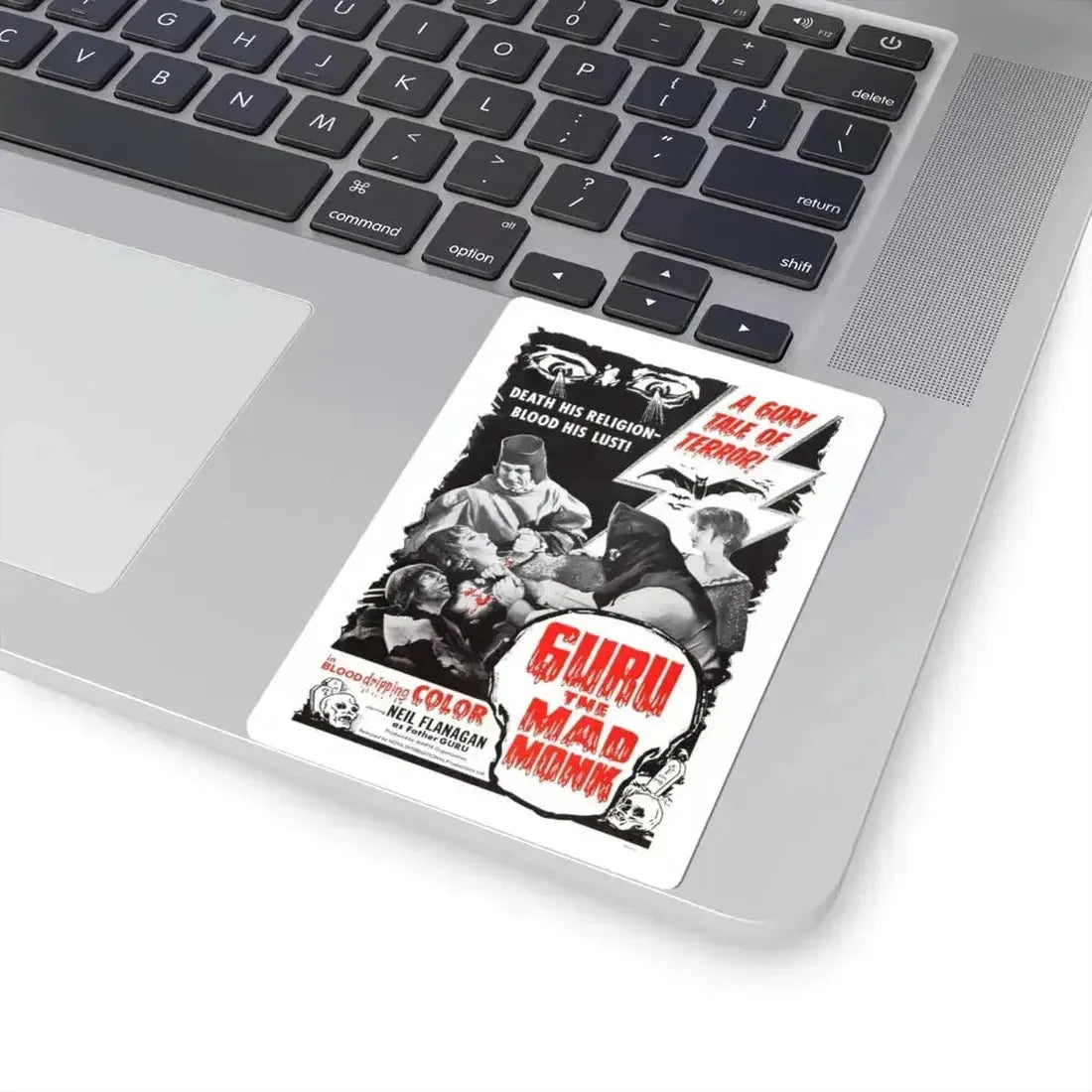 GURU THE MAD MONK 1970 Movie Poster - STICKER Vinyl Kiss-Cut Decal - The Sticker Space