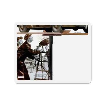 Gus and the Bewitched Brakes, Popular Science, May 1950 (Magazine Illustration) Refrigerator Magnet - The Sticker Space