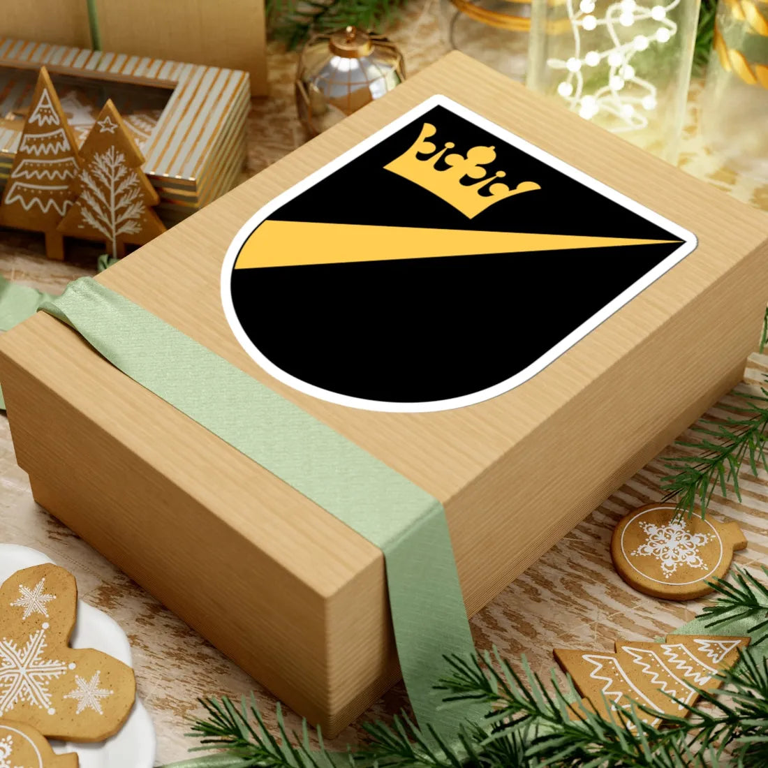 Gustav Adolf socken vapen (Sweden) (Coat of Arms) STICKER Vinyl Kiss-Cut Decal - The Sticker Space