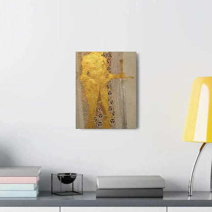 Gustav Klimt (1862-1918) Beethoven Frieze%3a The Golden Knight - 1901 - Canvas Wall Art - The Sticker Space