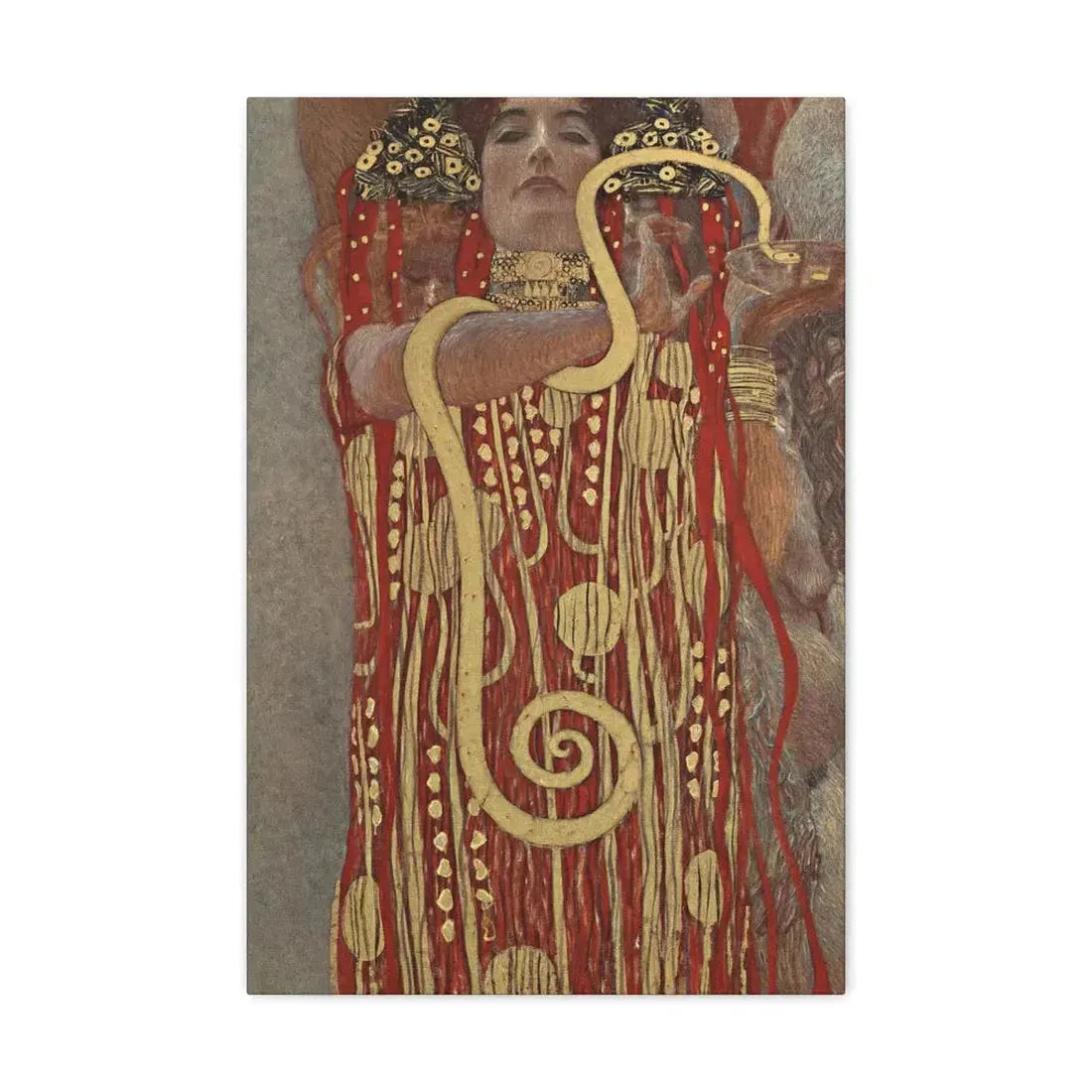 Gustav Klimt (1862-1918) Hygeia - 1907 - Canvas Wall Art 16″ x 24″ 1.25" - The Sticker Space