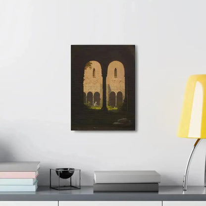 Gustav von Haugk (1804-1861) Blick durch einen Klostergang 1850 - Canvas Wall Art - The Sticker Space