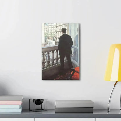 Gustave Caillebotte (1848-1894) A Young Man at His Window 1875 - Canvas Wall Art - The Sticker Space