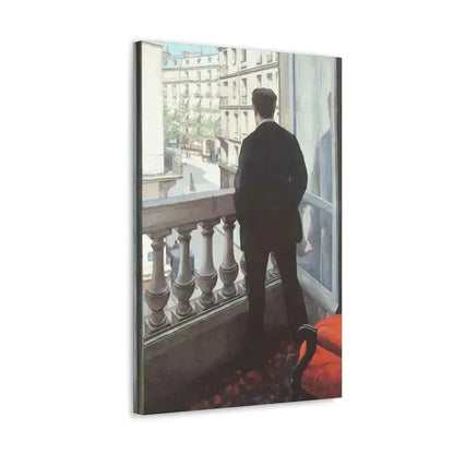 Gustave Caillebotte (1848-1894) A Young Man at His Window 1875 - Canvas Wall Art - The Sticker Space