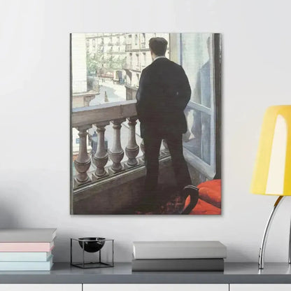 Gustave Caillebotte (1848-1894) A Young Man at His Window 1875 - Canvas Wall Art - The Sticker Space