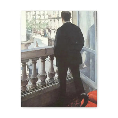Gustave Caillebotte (1848-1894) A Young Man at His Window 1875 - Canvas Wall Art - The Sticker Space