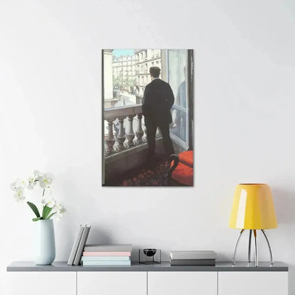 Gustave Caillebotte (1848-1894) A Young Man at His Window 1875 - Canvas Wall Art - The Sticker Space