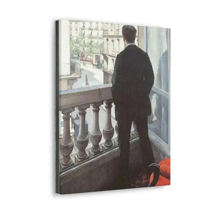 Gustave Caillebotte (1848-1894) A Young Man at His Window 1875 - Canvas Wall Art - The Sticker Space