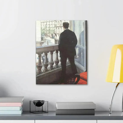 Gustave Caillebotte (1848-1894) A Young Man at His Window 1875 - Canvas Wall Art - The Sticker Space