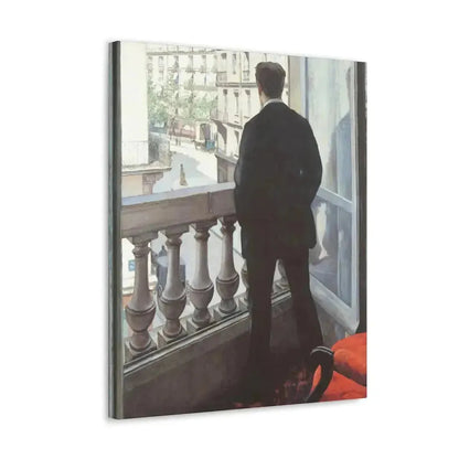 Gustave Caillebotte (1848-1894) A Young Man at His Window 1875 - Canvas Wall Art - The Sticker Space