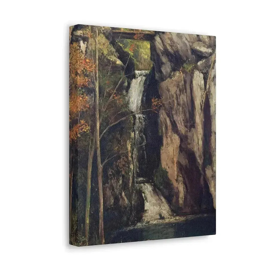Gustave Courbet (1819-1877 ) The Chasm at Conches - 1864 - Canvas Wall Art - The Sticker Space