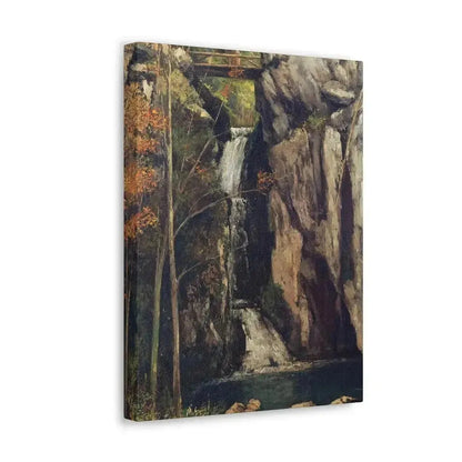 Gustave Courbet (1819-1877 ) The Chasm at Conches - 1864 - Canvas Wall Art - The Sticker Space