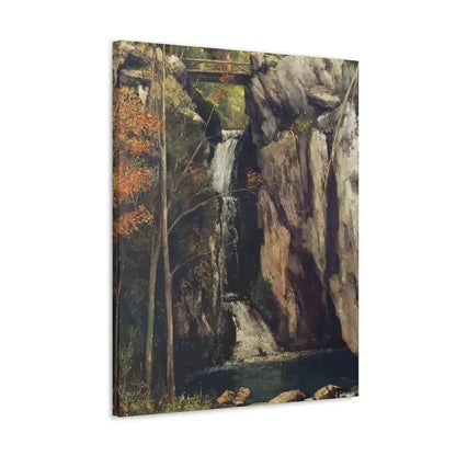 Gustave Courbet (1819-1877 ) The Chasm at Conches - 1864 - Canvas Wall Art - The Sticker Space