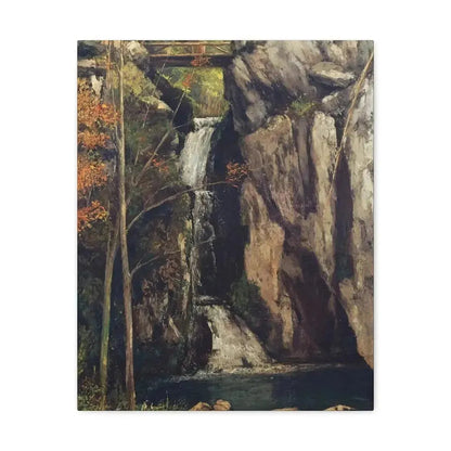 Gustave Courbet (1819-1877 ) The Chasm at Conches - 1864 - Canvas Wall Art - The Sticker Space