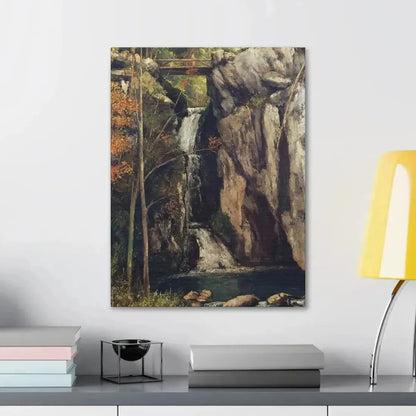 Gustave Courbet (1819-1877 ) The Chasm at Conches - 1864 - Canvas Wall Art - The Sticker Space