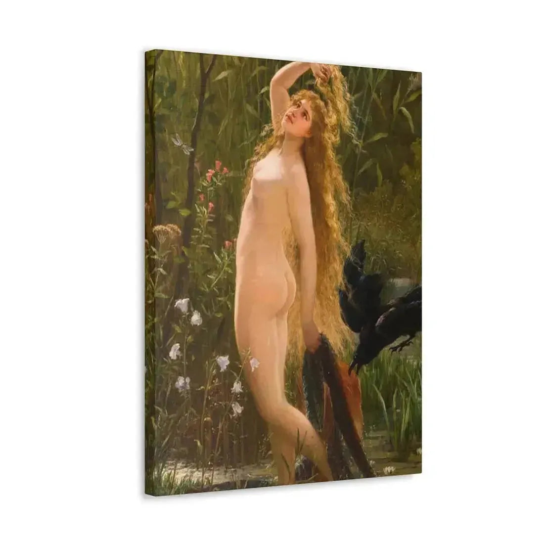 Gustave Graef (1821-1895) Die Meerjungfrau - Canvas Wall Art - The Sticker Space