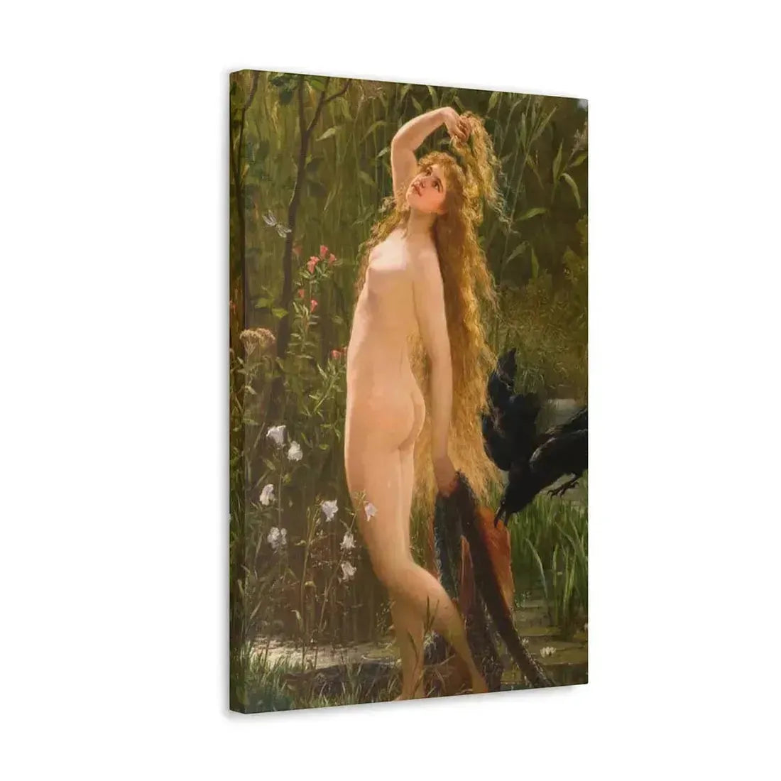 Gustave Graef (1821-1895) Die Meerjungfrau - Canvas Wall Art - The Sticker Space