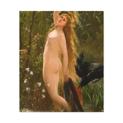 Gustave Graef (1821-1895) Die Meerjungfrau - Canvas Wall Art - The Sticker Space
