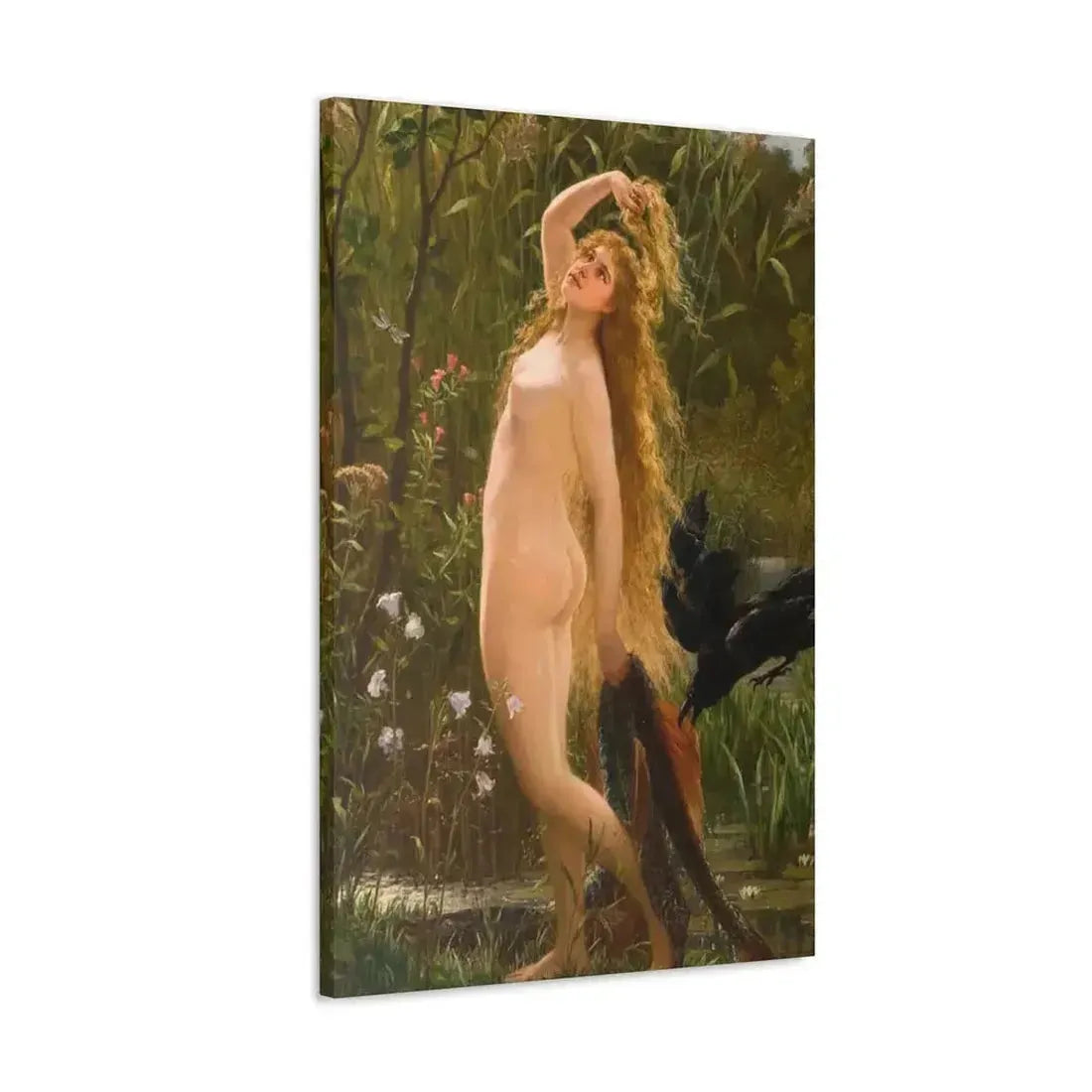 Gustave Graef (1821-1895) Die Meerjungfrau - Canvas Wall Art - The Sticker Space