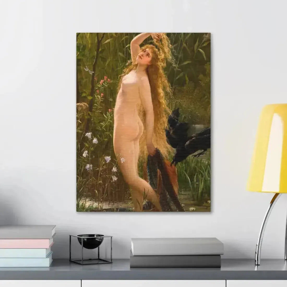 Gustave Graef (1821-1895) Die Meerjungfrau - Canvas Wall Art - The Sticker Space