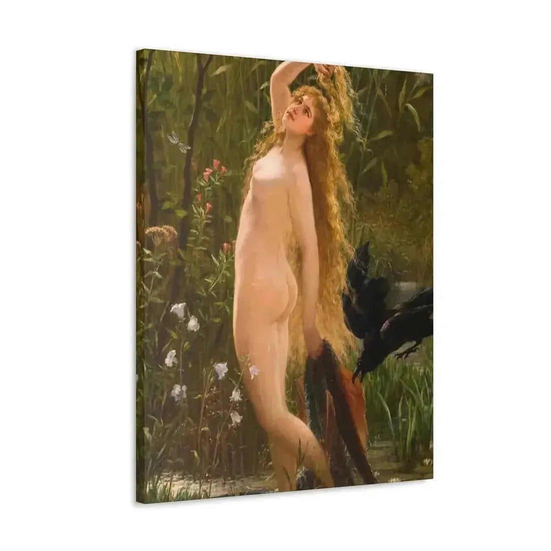 Gustave Graef (1821-1895) Die Meerjungfrau - Canvas Wall Art - The Sticker Space