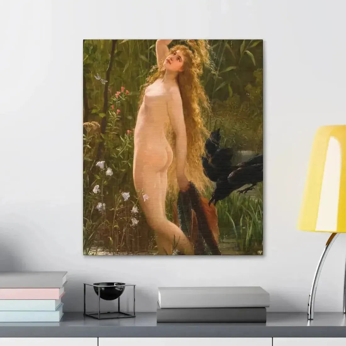 Gustave Graef (1821-1895) Die Meerjungfrau - Canvas Wall Art - The Sticker Space