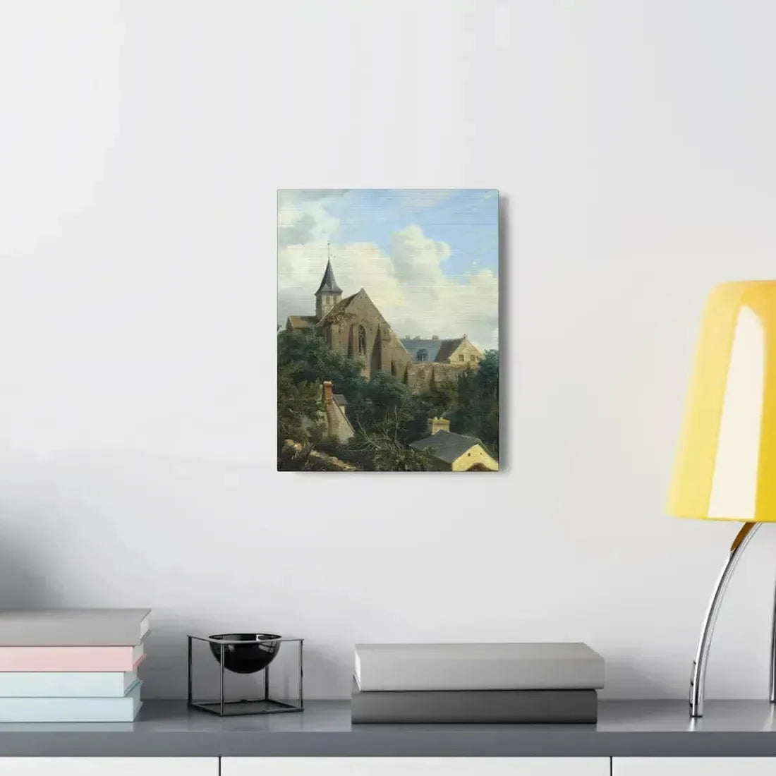 Gustave Leprince (1810-1837) View of the Graville Priory - Canvas Wall Art - The Sticker Space