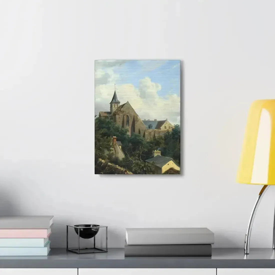 Gustave Leprince (1810-1837) View of the Graville Priory - Canvas Wall Art - The Sticker Space