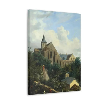Gustave Leprince (1810-1837) View of the Graville Priory - Canvas Wall Art - The Sticker Space