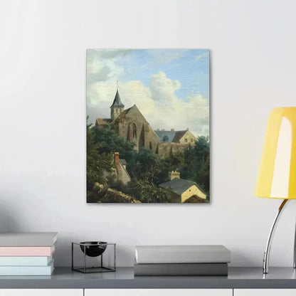 Gustave Leprince (1810-1837) View of the Graville Priory - Canvas Wall Art - The Sticker Space