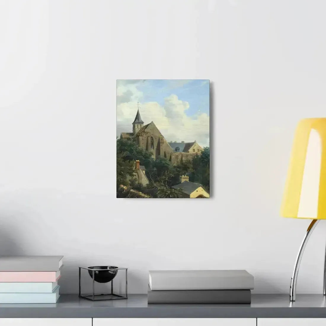 Gustave Leprince (1810-1837) View of the Graville Priory - Canvas Wall Art - The Sticker Space