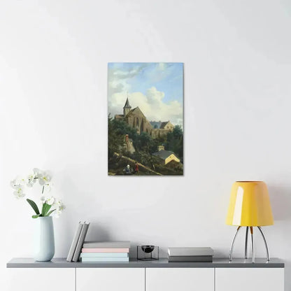 Gustave Leprince (1810-1837) View of the Graville Priory - Canvas Wall Art - The Sticker Space