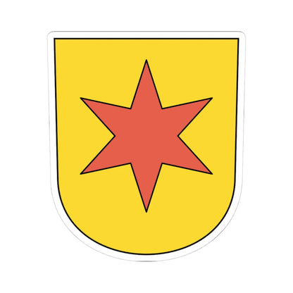Gutenswil coat of arms (Switzerland) (Coat of Arms) STICKER Vinyl Kiss-Cut Decal 4 Inch White - The Sticker Space
