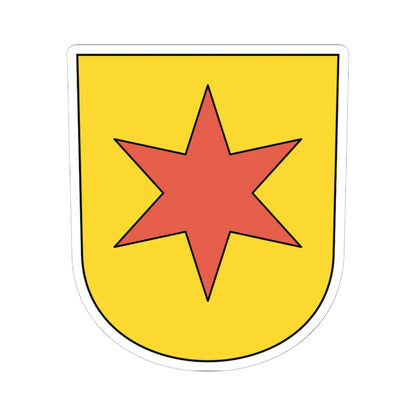 Gutenswil coat of arms (Switzerland) (Coat of Arms) STICKER Vinyl Kiss-Cut Decal 6 Inch White - The Sticker Space