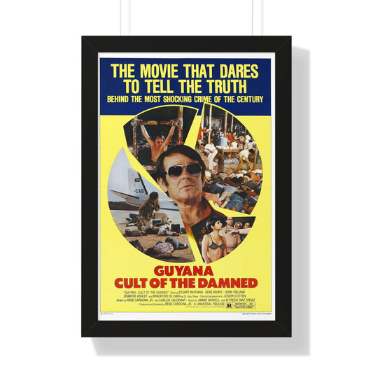 GUYANA CULT OF THE DAMNED 1979 - Framed Movie Poster-16″ x 24″-The Sticker Space