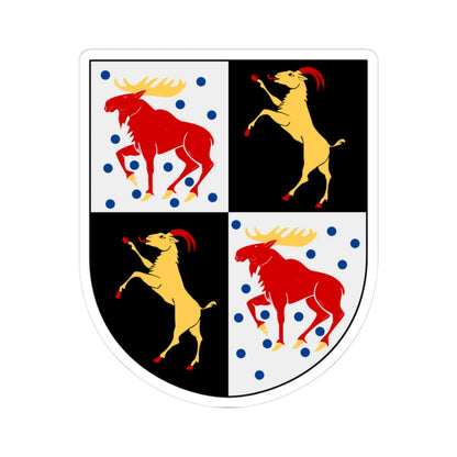 Gävleborg län vapen (Sweden) (Coat of Arms) STICKER Vinyl Kiss-Cut Decal 3 Inch White - The Sticker Space