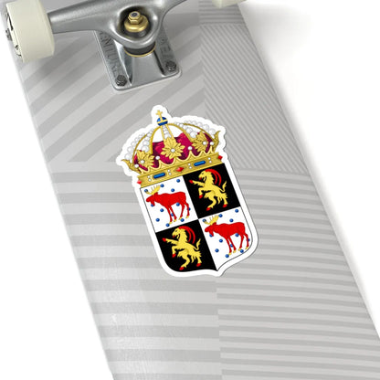 Gävleborgs län vapen crowned (Sweden) (Coat of Arms) STICKER Vinyl Kiss-Cut Decal - The Sticker Space
