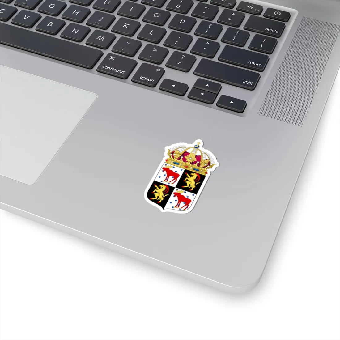 Gävleborgs län vapen crowned (Sweden) (Coat of Arms) STICKER Vinyl Kiss-Cut Decal - The Sticker Space