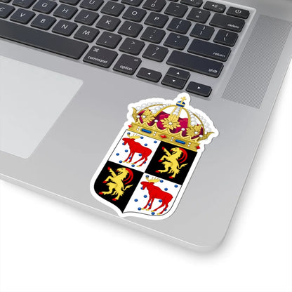 Gävleborgs län vapen crowned (Sweden) (Coat of Arms) STICKER Vinyl Kiss-Cut Decal - The Sticker Space