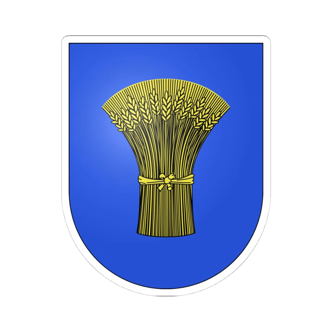 Gy-coat of arms (Switzerland) (Coat of Arms) STICKER Vinyl Kiss-Cut Decal 4 Inch White - The Sticker Space