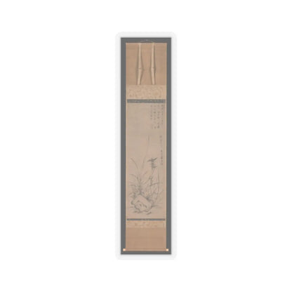 Gyokuen Bonpō - Orchids and Rock - late 14th–early 15th century v2 - STICKER Vinyl Kiss-Cut Decal