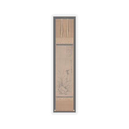 Gyokuen Bonpō - Orchids and Rock - late 14th–early 15th century v2 - STICKER Vinyl Kiss-Cut Decal