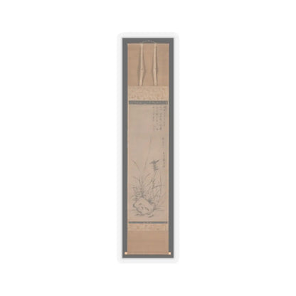 Gyokuen Bonpō - Orchids and Rock - late 14th–early 15th century v2 - STICKER Vinyl Kiss-Cut Decal