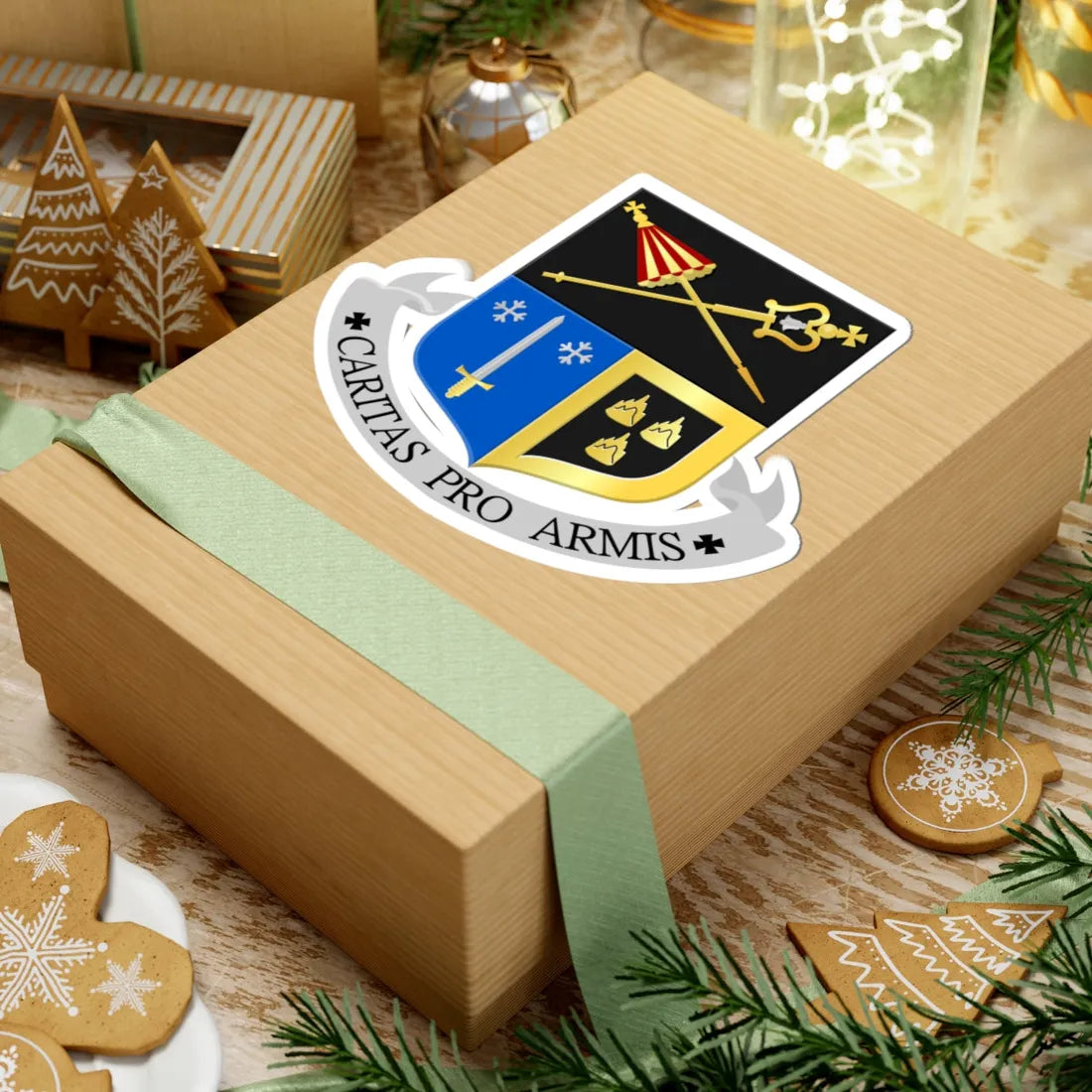 H. Pancratius Tubbergen wapen (Netherlands) (Coat of Arms) STICKER Vinyl Kiss-Cut Decal - The Sticker Space