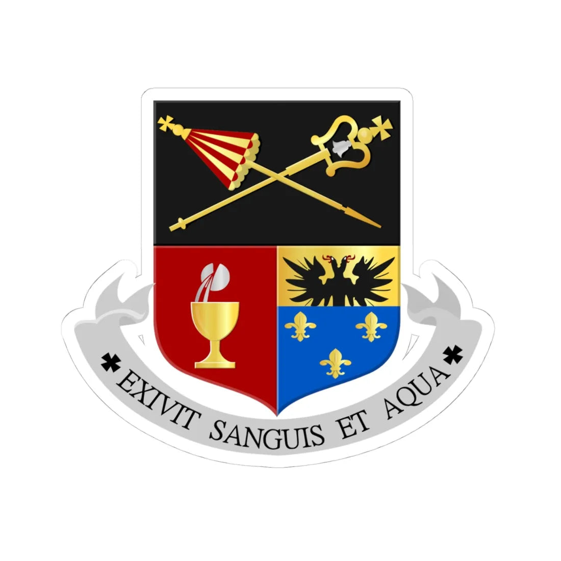 H. Sacrament Meerssen wapen (Netherlands) (Coat of Arms) STICKER Vinyl Kiss-Cut Decal - The Sticker Space