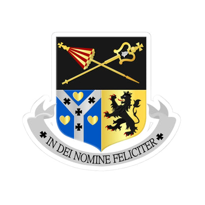 H. Willibrordus Hulst wapen (Netherlands) (Coat of Arms) STICKER Vinyl Kiss-Cut Decal 3 Inch White - The Sticker Space