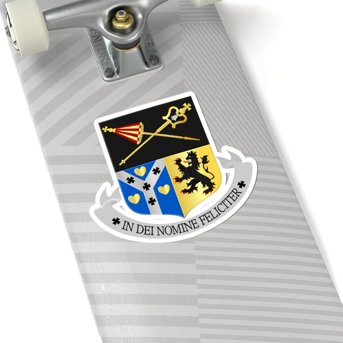 H. Willibrordus Hulst wapen (Netherlands) (Coat of Arms) STICKER Vinyl Kiss-Cut Decal - The Sticker Space