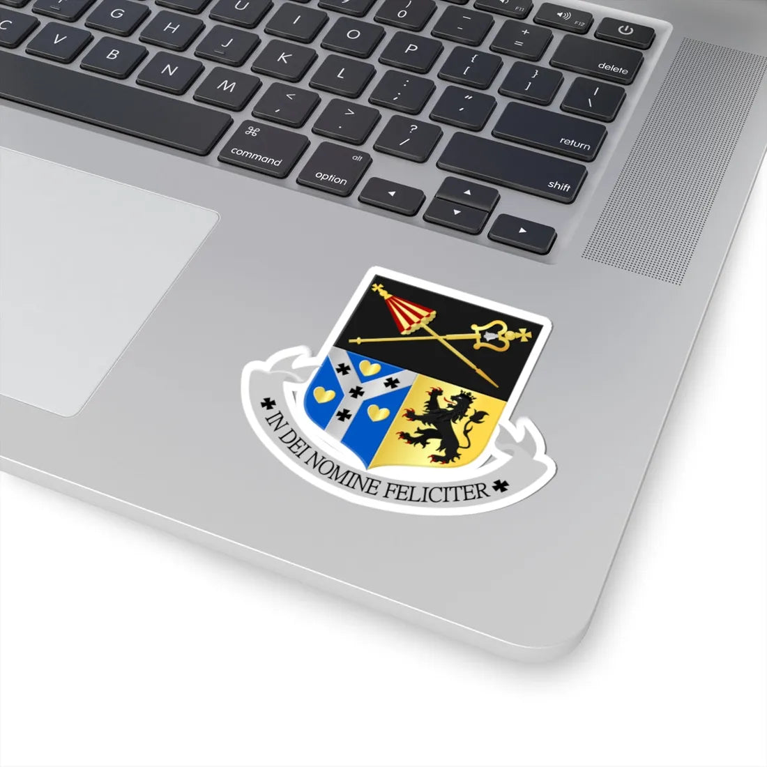 H. Willibrordus Hulst wapen (Netherlands) (Coat of Arms) STICKER Vinyl Kiss-Cut Decal - The Sticker Space
