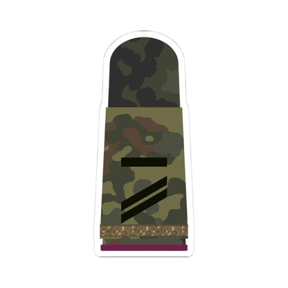 HA 5S5 13 Obergefreiter UA mbL ABCAbw L (Germany) (Military Rank) STICKER Vinyl Kiss-Cut Decal 4 Inch White - The Sticker Space