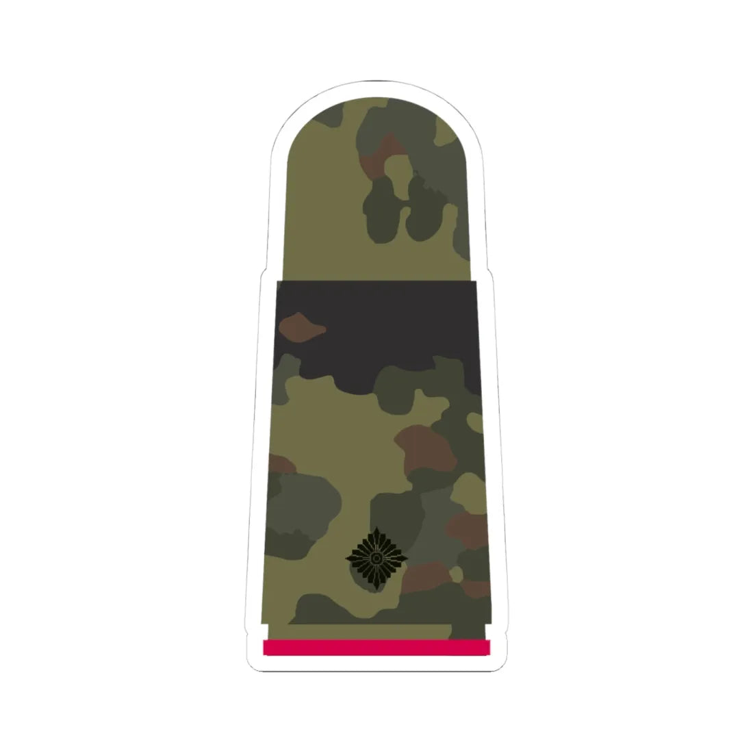 HA 5S5 41 Leutnant Pz (Germany) (Military Rank) STICKER Vinyl Kiss-Cut Decal 4 Inch White - The Sticker Space